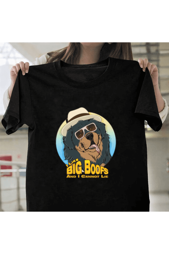 I Like BIG Boofs Funny Dog Bark Humor Sir Mix A Lot Parody Art Unisex T-Shirt, up to size 3XL.