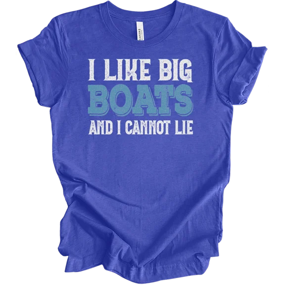 I Like Big Boats And I Cannot Lie Boating T-Shirt, Vintage T-Shirt - All Sizes S-5Xl, Gategoo