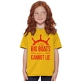 thumbnail image 1 of I Like Big Boats and I Cannot Lie Crewneck T Shirts Boy Girl Teen Brisco Brands M, 1 of 6