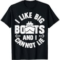 thumbnail image 1 of I Like Big Boats and I Cannot Lie Funny Cruise Ship Men Gift T-ShirtMen and women, White T-shirt, size: Extra large, 1 of 4
