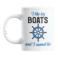 thumbnail image 1 of I Like Big Boats and I Cannot Lie, Nautical Theme Ceramic Coffee & Tea Gift Mug (11oz), 1 of 3