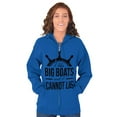 thumbnail image 1 of I Like Big Boats and I Cannot Lie Zip Up Hoodie Men's Women's Brisco Brands S, 1 of 6