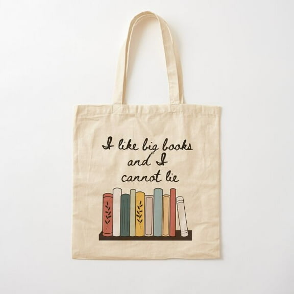 I Like Big Books And I Cannot Lie Cotton Tote Bag Canvas Tote Bag, Family Gift For Mother, Her