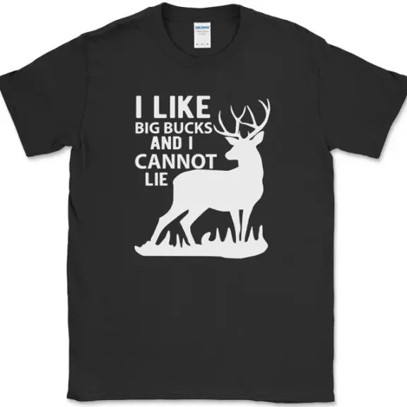 I Like Big Bucks And I Cannot Lie T-Shirt Funny Hunting Hunter Deer Gift Tee Unisex S-5XL Hot Trending Shirt, Vintage Birthday Gift
