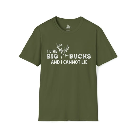 I Like Big Bucks And I Cannot Lie- Unisex Softstyle Funny T-Shirt