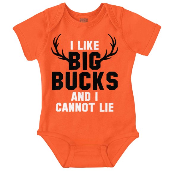 I Like Big Bucks Funny Hunting Bodysuit Jumper Boys Infant Baby Brisco Brands 12M