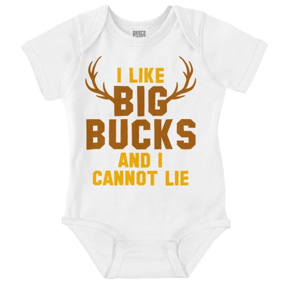 I Like Big Bucks Funny Hunting Bodysuit Jumper Boys Infant Baby Brisco Brands 6M