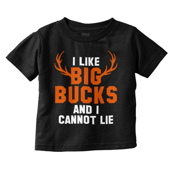 I Like Big Bucks Funny Hunting Youth T Shirt Tee Boys Infant Toddler Brisco Brands 12M