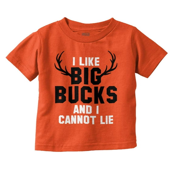 I Like Big Bucks Funny Hunting Youth T Shirt Tee Boys Infant Toddler Brisco Brands 12M