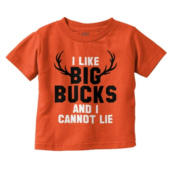 I Like Big Bucks Funny Hunting Youth T Shirt Tee Boys Infant Toddler Brisco Brands 6M