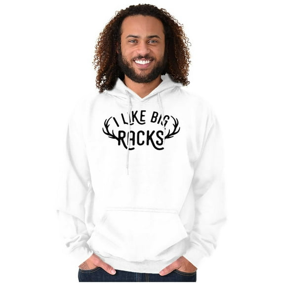I Like Big Racks Funny Hunting Hoodie Hooded Sweatshirt Men Brisco Brands L