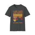 thumbnail image 1 of I Like Cats And Coffee And Maybe 3 People Retro Cat Lover T-Shirt, 1 of 4