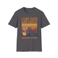 thumbnail image 1 of I Like Cats And Coffee And Maybe 3 People Retro Cat Lover T-Shirt, 1 of 4