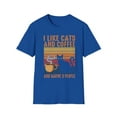 thumbnail image 1 of I Like Cats And Coffee And Maybe 3 People Retro Cat Lover T-Shirt, 1 of 4