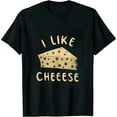 thumbnail image 1 of I Like Cheese Minimalist Funny T-Shirt, 1 of 5