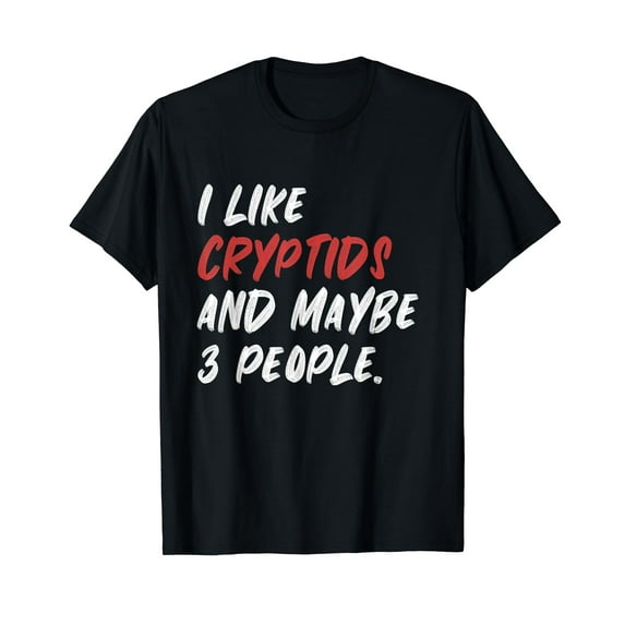 I Like Cryptids And Maybe 3 People Cryptozoology Creature Men Vintage T-Shirt
