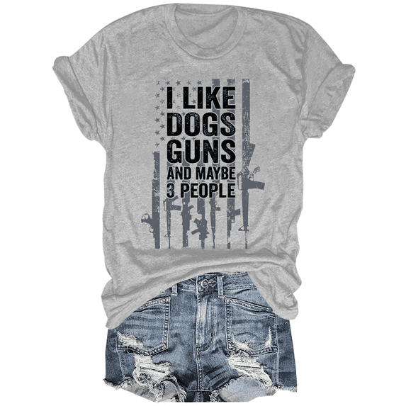 I Like Dogs And Maybe 3 People T Shirt I Like Dogs And Maybe 3 People Shirt Funny Dog Lovers T-Shirt