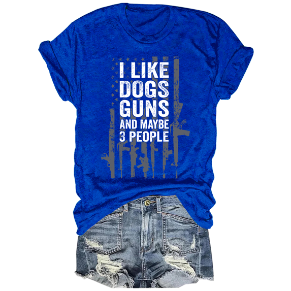 I Like Dogs And Maybe 3 People T Shirt I Like Dogs And Maybe 3 People Shirt Funny Dog Lovers T-Shirt