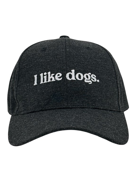 I Like Dogs Hat Funny Sarcastic Pet Graphic Novelty Cap