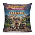 thumbnail image 1 of I Like Fishing, and my Yorkshire Terrier, and Maybe 3 People. Happy Father's Day Pillowcase Double Sided Yorkie Dog Lover Gifts Pillow Case Covers - 00004, 1 of 3