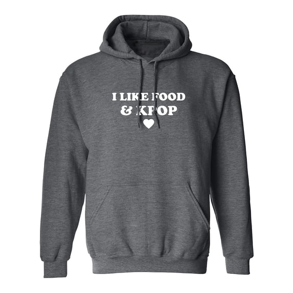 I Like Food & Kpop Adult Hooded Sweatshirt
