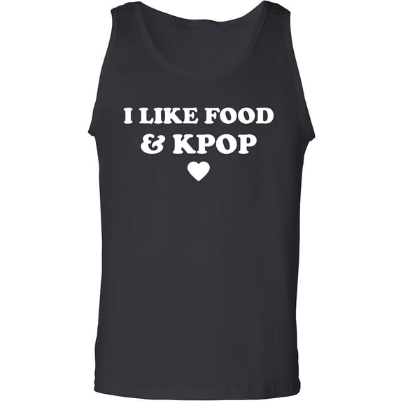 I Like Food & Kpop Adult Tank Top