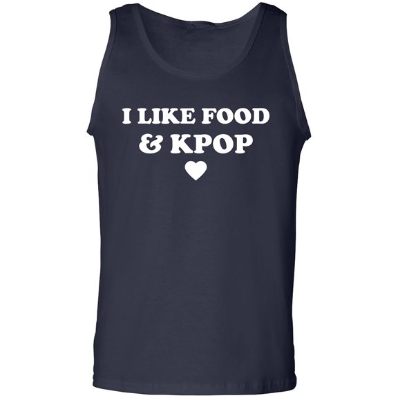 I Like Food & Kpop Adult Tank Top