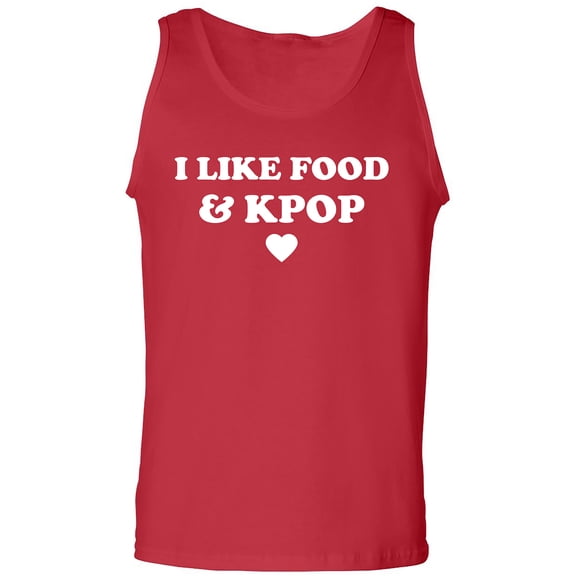 I Like Food & Kpop Adult Tank Top