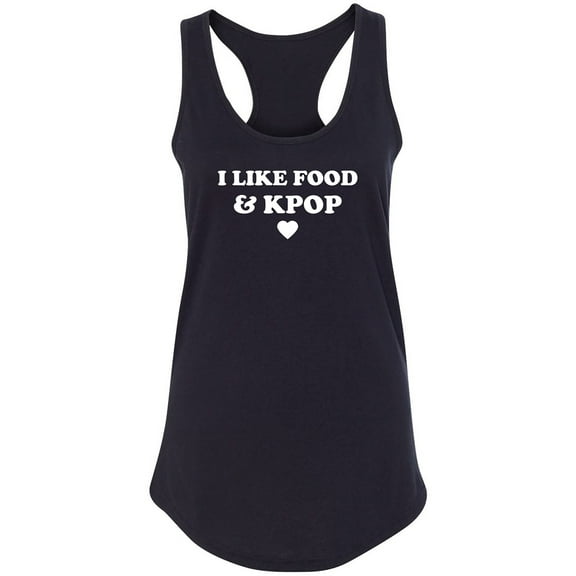 I Like Food & Kpop Racerback Tank
