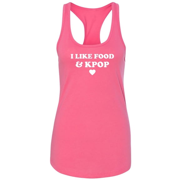I Like Food & Kpop Racerback Tank
