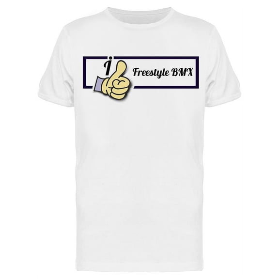 I Like Freestyle Bmx T-Shirt Men -Image by Shutterstock, Male Medium