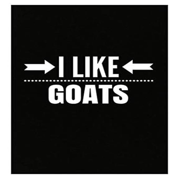 I Like Goats Wall Art Poster - Funny Farm Animal Decor - 13x19" Gift Idea