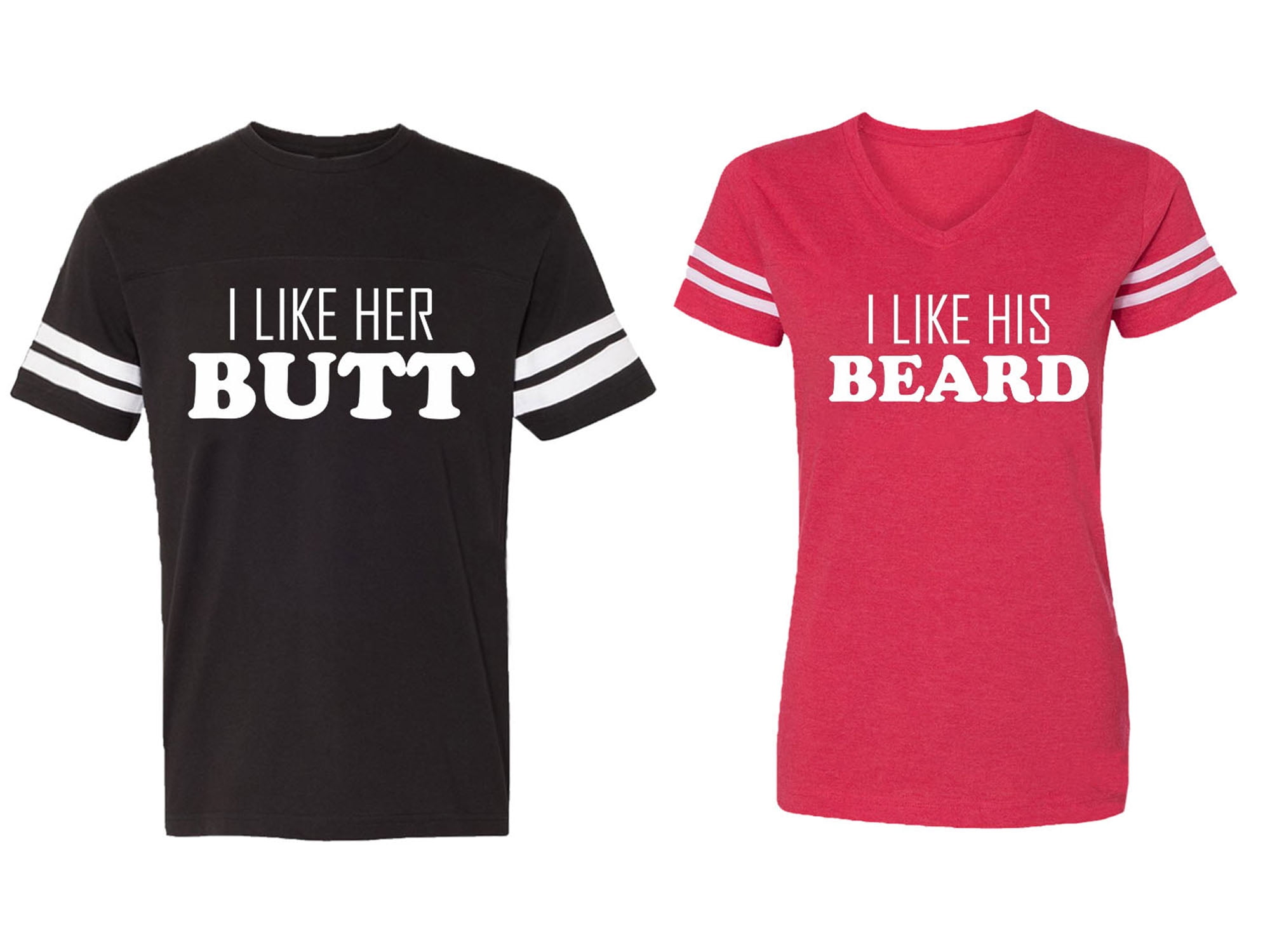 Matching Couples Tshirt: Guys I Like Her Butt Tee Matching Couples Tshirt: Guys I Like Her Butt Tee