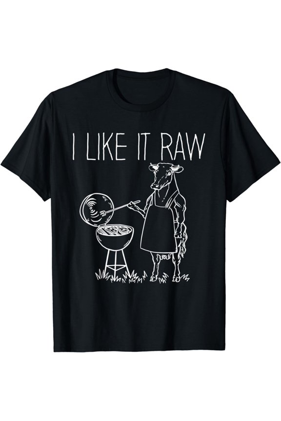 I Like It Raw Beef Meat Barbecue T-Shirt
