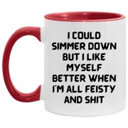 I Like It When I Am All Feisty and Shit Funny Coffee Mug 11 Oz Ceramic Mug Novelty Coffee Cup ,24ja17maA164