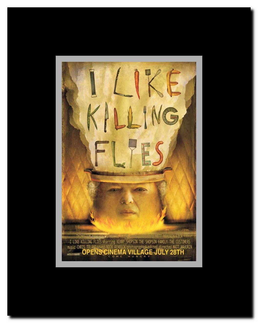 I Like Killing Flies Framed Movie Poster