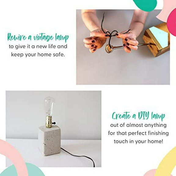 I Like That Lamp 12 Ft Gold Lamp Cord, Vinyl Covered Replacement Electrical Wire, DIY Repair for Table & Floor Lighting Fixtures, Polarized Molded Plug, UL Listed, 300 Volts, Safe in USA