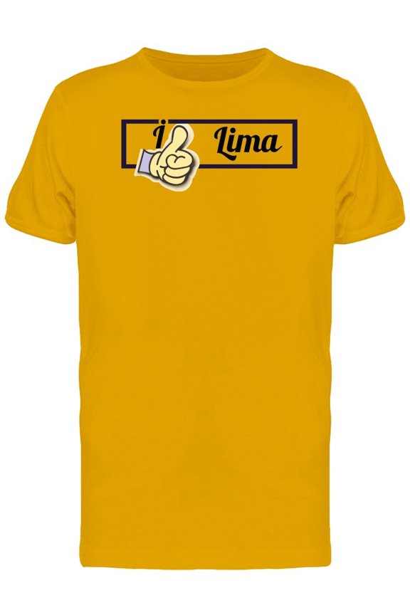 I Like Lima Thumbs Up Tee Men's -Image by Shutterstock