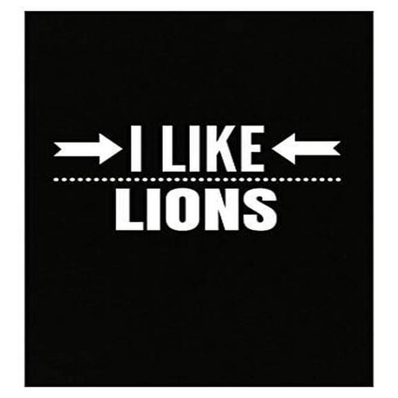I Like Lions Poster - Funny African Big Cat Decor - Perfect Gift for Animal Lovers
