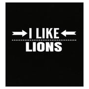 I Like Lions Poster - Funny African Big Cat Decor - Perfect Gift for Animal Lovers