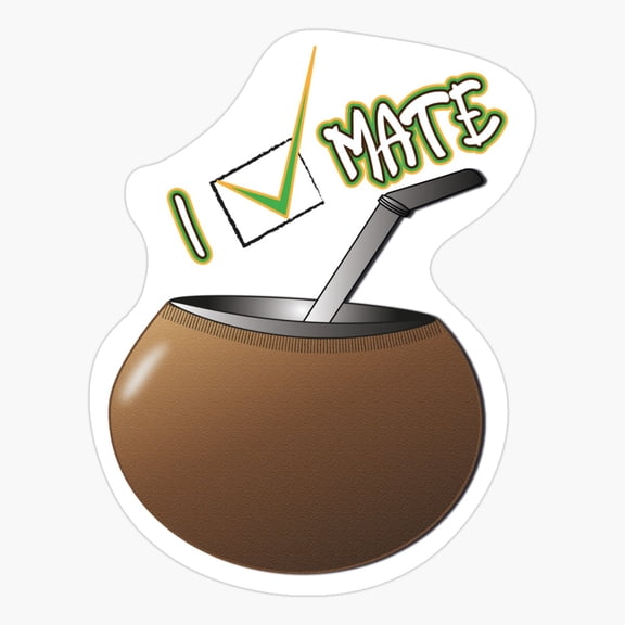 I Like Mate Tea Sticker