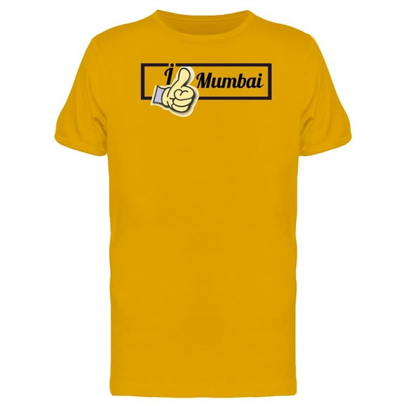 I Like Mumbai Thumbs Up Tee Men's -Image by Shutterstock