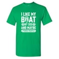 thumbnail image 1 of I Like My Boat Sarcastic Humor Graphic Tees Gift For Mens Novelty Funny T Shirt, 1 of 5