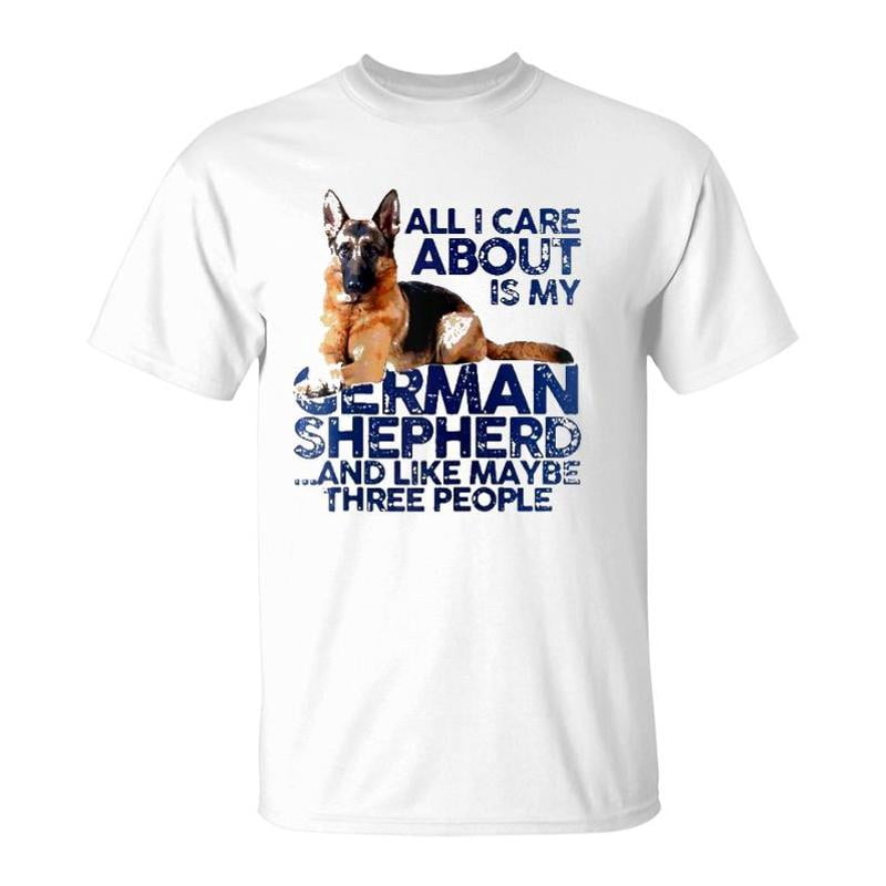 I Like My German Shepherd And Maybe Like 3 People Dog Lover Raglan Baseball Tee TShirt