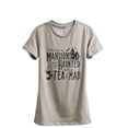 thumbnail image 1 of I Like My Mansions Haunted And My Tea A Bit Mad Women's Fashion Relaxed T-Shirt Tee Heather Tan X-Large, 1 of 3