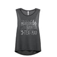 thumbnail image 1 of I Like My Mansions Haunted And My Tea A Bit Mad Women's Fashion Sleeveless Muscle Workout Yoga Tank Top Charcoal Grey 2X-Larg, 1 of 3