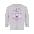 thumbnail image 1 of I Like My Music Loud Long Sleeve Toddler - Toddler Long Sleeve Tee, 1 of 4