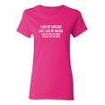 thumbnail image 1 of I Like My Sarcasm Sarcastic Novelty Gift Idea Adult Humor Funny Women's Casual Tees, 1 of 3