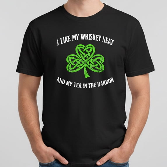 I Like My Whiskey Neat And My Tea In The Harbor T-Shirt