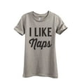 thumbnail image 1 of I Like Naps Women's Fashion Relaxed T-Shirt Tee Heather Tan Large, 1 of 3